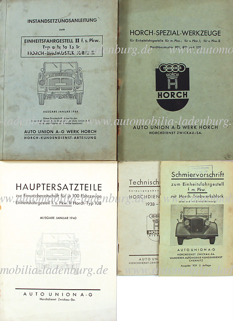 Horch 2024 8 Typ 710 - 720 - 750 Bedienungsvorschriften Handbuch