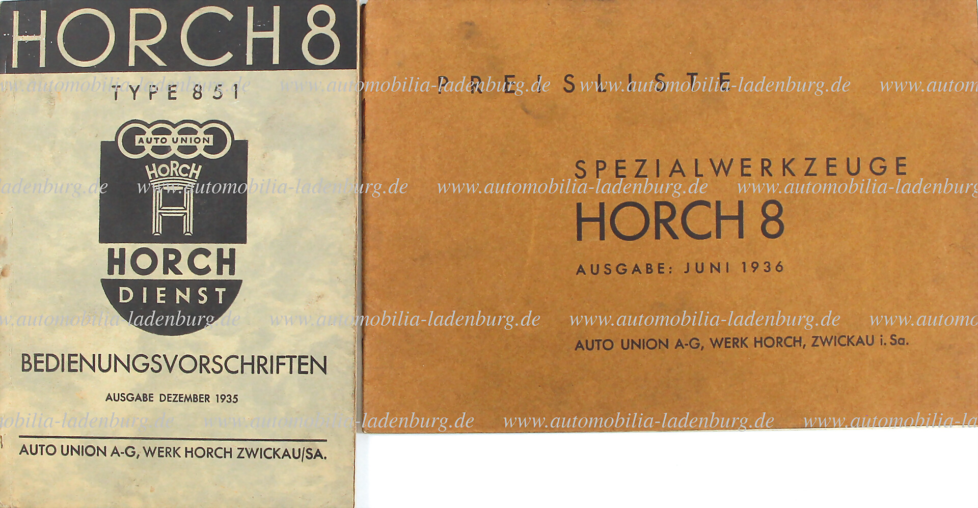 Horch 2024 8 Typ 710 - 720 - 750 Bedienungsvorschriften Handbuch